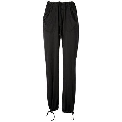 chanel black sweatpants